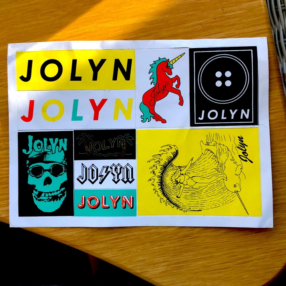 Jolyn sticker sheet